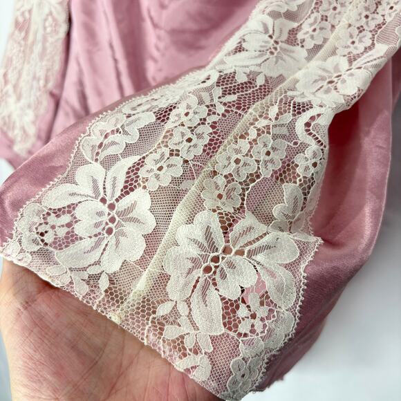 Fredericks of Hollywood Plus Size 4X Sexy PJs Pajamas Camisole Shorts Pink Satin - Picture 7 of 11